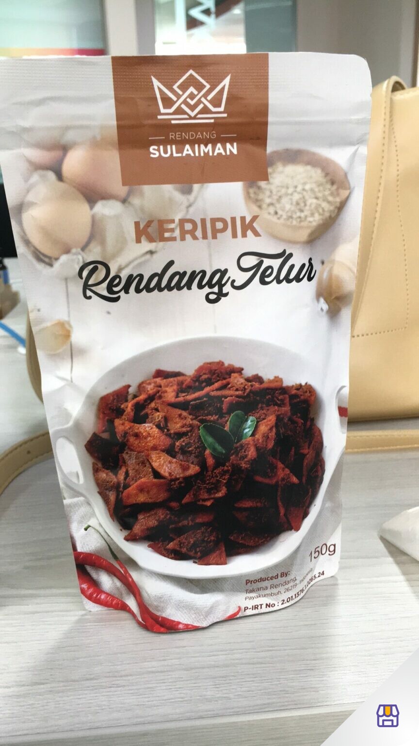 Keripik Rendang Telur Gr By Rendang Sulaiman Paxelmarket