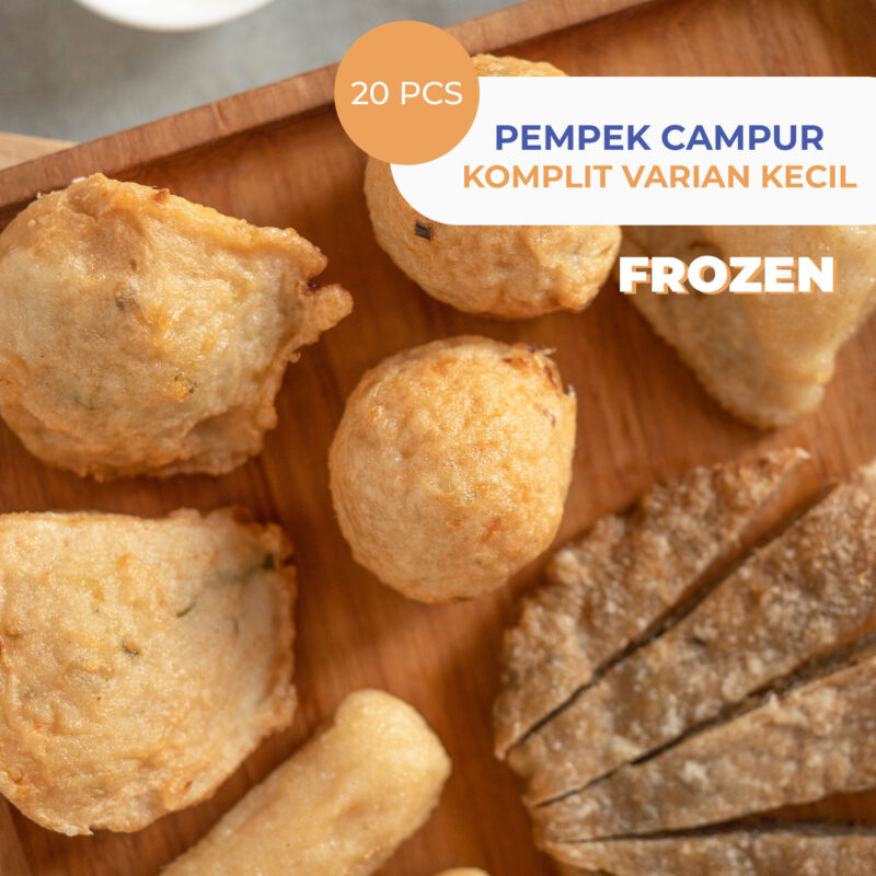 Order Online Pempek Campur Komplit Ikan Tenggiri Frozen Isi 20 Pcs