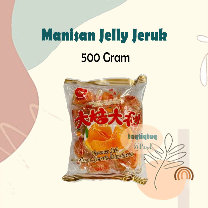 Order Online Permen Manisan Jelly Jeruk 500 Gram Jelly Hongmao Permen