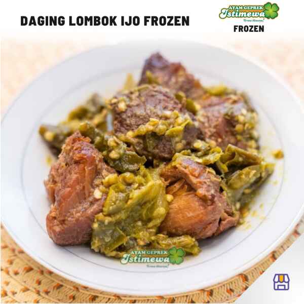 Daging Lombok Ijo Frozen (Isi 2prs) - Ayam Geprek Istimewa