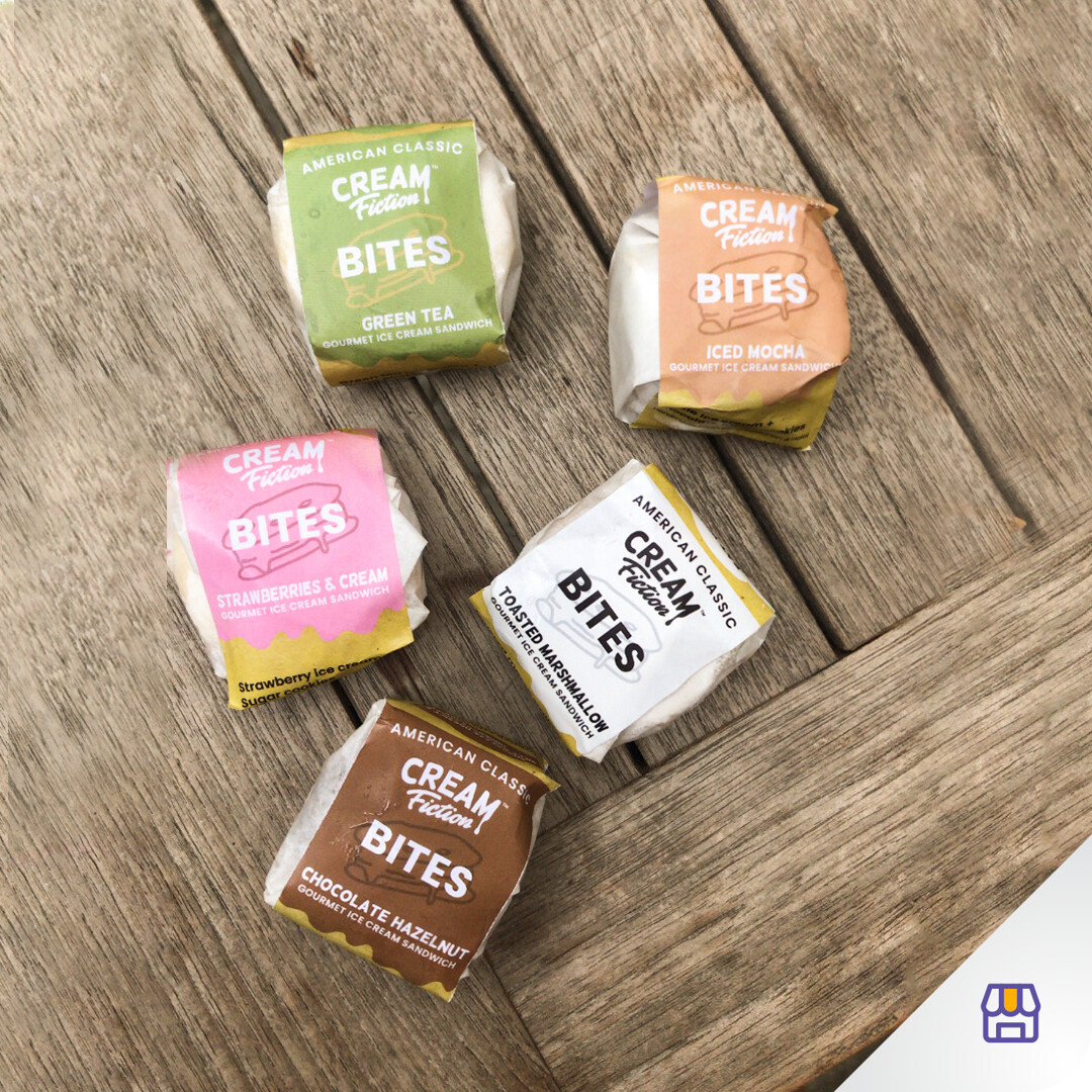 Ice cream sandwich Bites 10 x 40 gr - Cream Fiction | PaxelMarket