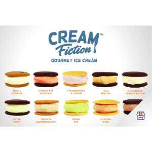 Ice Cream Sandwich Cream Fiction Es Krim