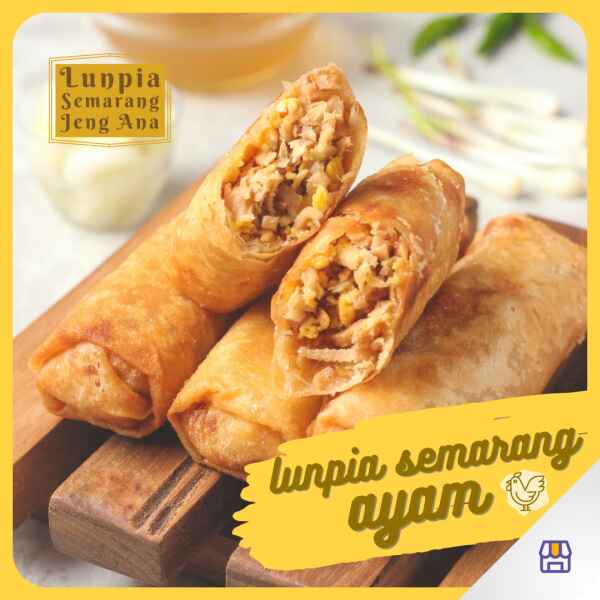 Lunpia Semarang Jeng Ana - Ayam Original Isi 6 Pcs