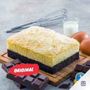 Paket Combo Dessert Box Jumbo 8x18 (Pre-Order) - Red Velvet + 13.000 aja (dapat Bolu Lembang Original)
