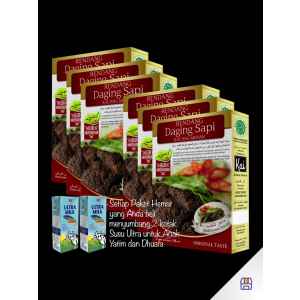 (Paket Hemat 6) Rendang Daging Sapi Kacang Merah Kai Food 900 gr