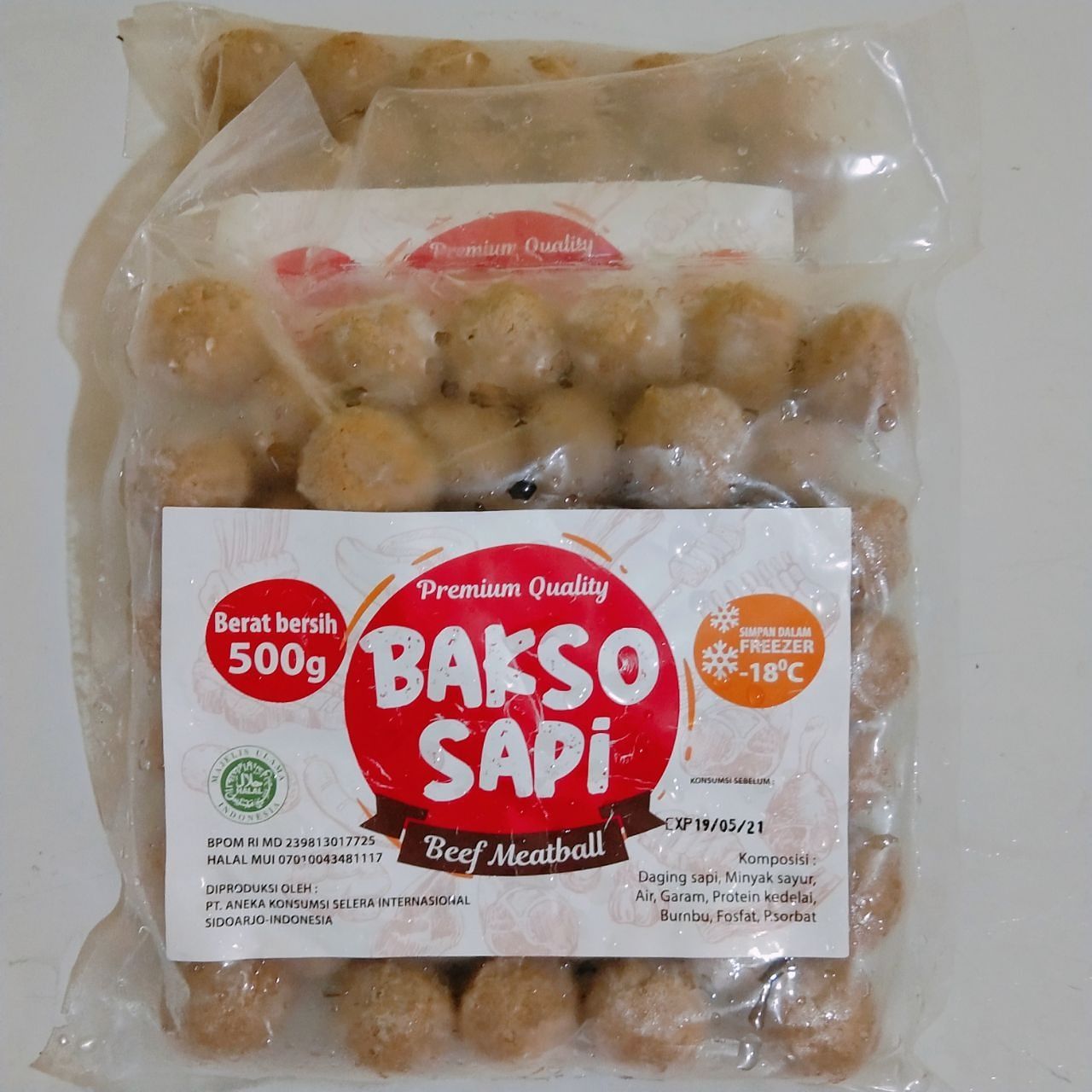 Order Online Sosina Bakso Sapi Isi 40 Paxelmarket