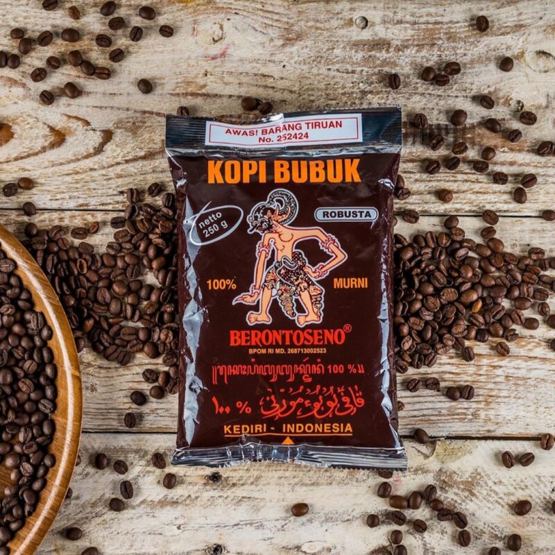 Kopi Bubuk Berontoseno Robusta 250 Gram 100 Kopi Murni Paxelmarket