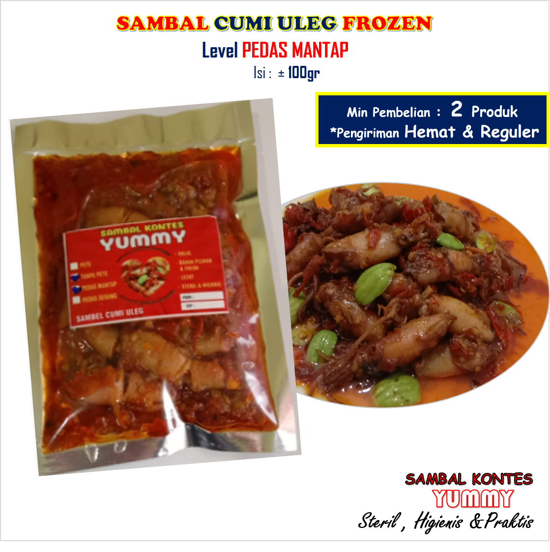 Order Online Sambal Cumi Uleg Frozen 100gr Pedas Mantap Enak Dan Murah