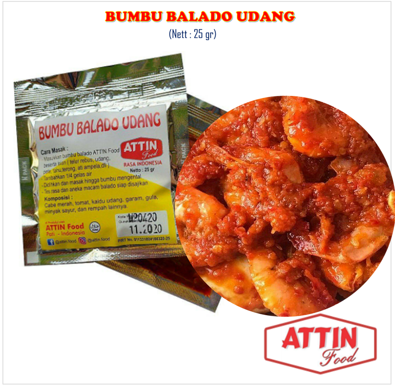 Order Online Bumbu Balado Udang 25gr Enak Dan Murah Paxelmarket