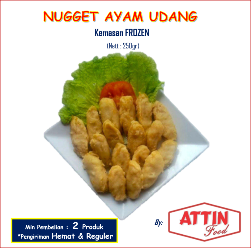 Order Online Nugget Ayam Udang Frozen Attin 250gr Enak Dan Murah