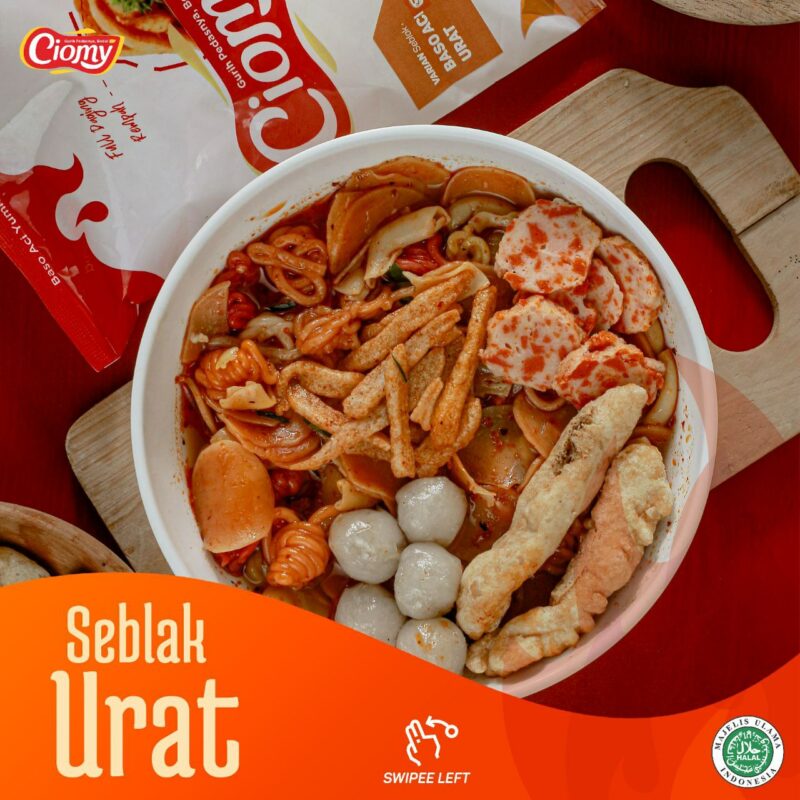 Order Online Seblak Baso Aci Instant Ciomy Full Daging Rempah Halal Non