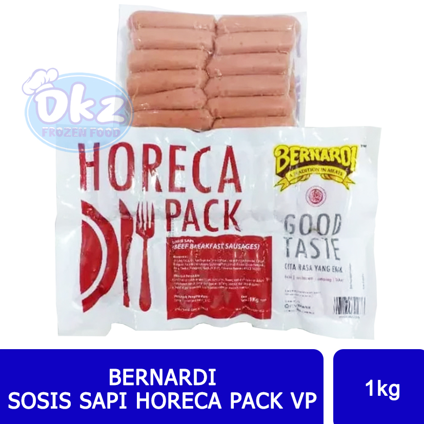 Order Online Bernardi Horeca Pack Sosis Sapi Vp [1 Kg] Paxelmarket