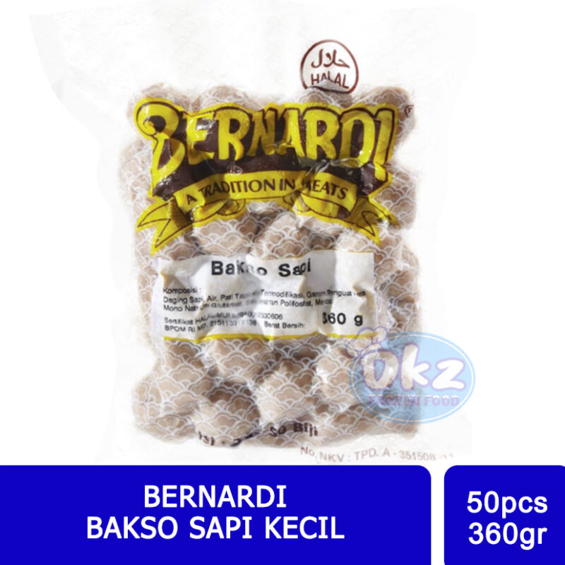 Order Online Bernardi Bakso Sapi Kecil 50 Pcs [360 Gr] Paxelmarket