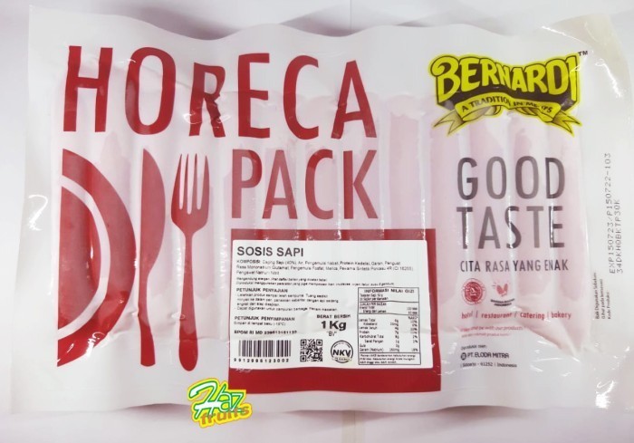 Order Online Bernardi Sosis Sapi Horeca Pack Bv 1 Kg Paxelmarket